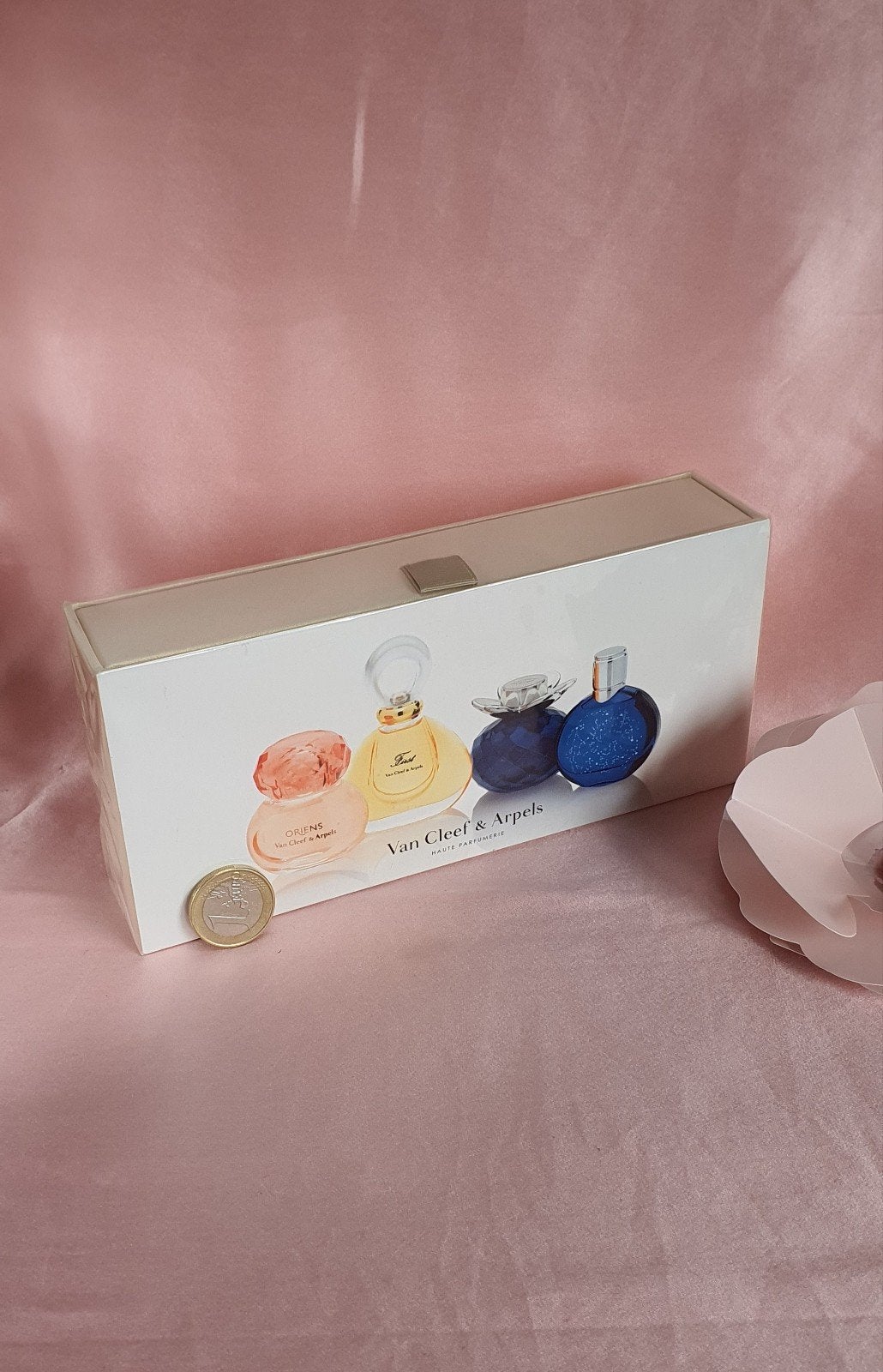 Van Cleef & arpels miniatures set Midnight in Paris Rare, Verzamelen, Ophalen of Verzenden, Zo goed als nieuw, Parfumfles