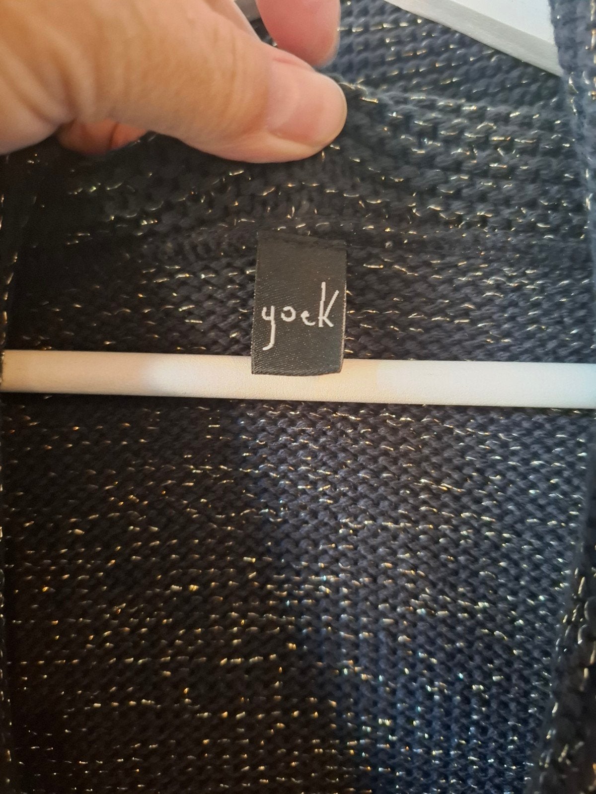 Yoek wintertrui antraciet zwart/lurex maat 54/56, Yoek, Yoek, Zwart, Maat 46/48 (XL) of groter