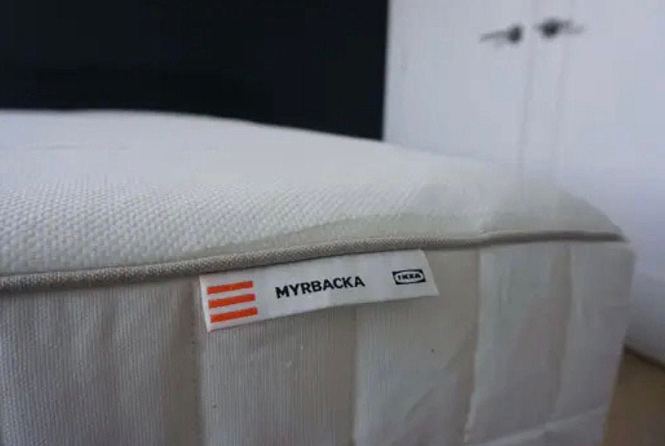 Myrbacka matras Ikea 90x200 zgan, Ophalen, Zo goed als nieuw, Eenpersoons, 90 cm