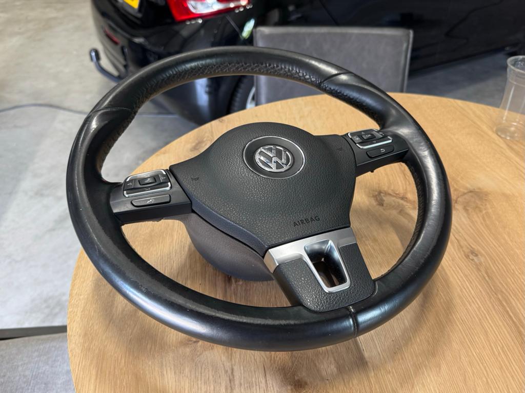 VW Transporter T5 GP Caddy Golf 6 Passat leren stuur, Auto-onderdelen, Ophalen of Verzenden, Gebruikt