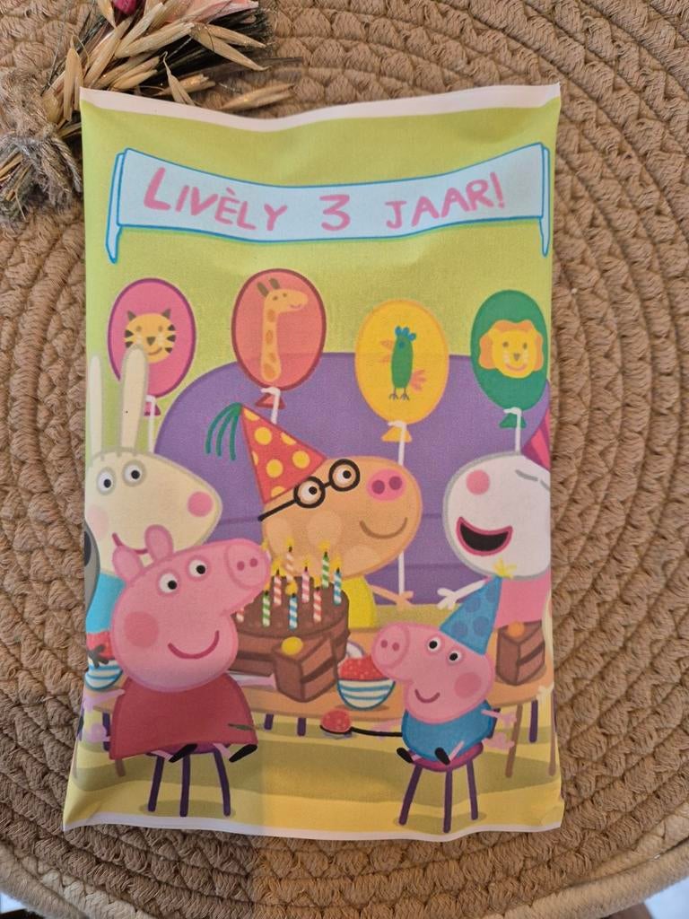 Peppa Pig chips traktatie, Ophalen of Verzenden, Nieuw, Feestartikel, Verjaardag