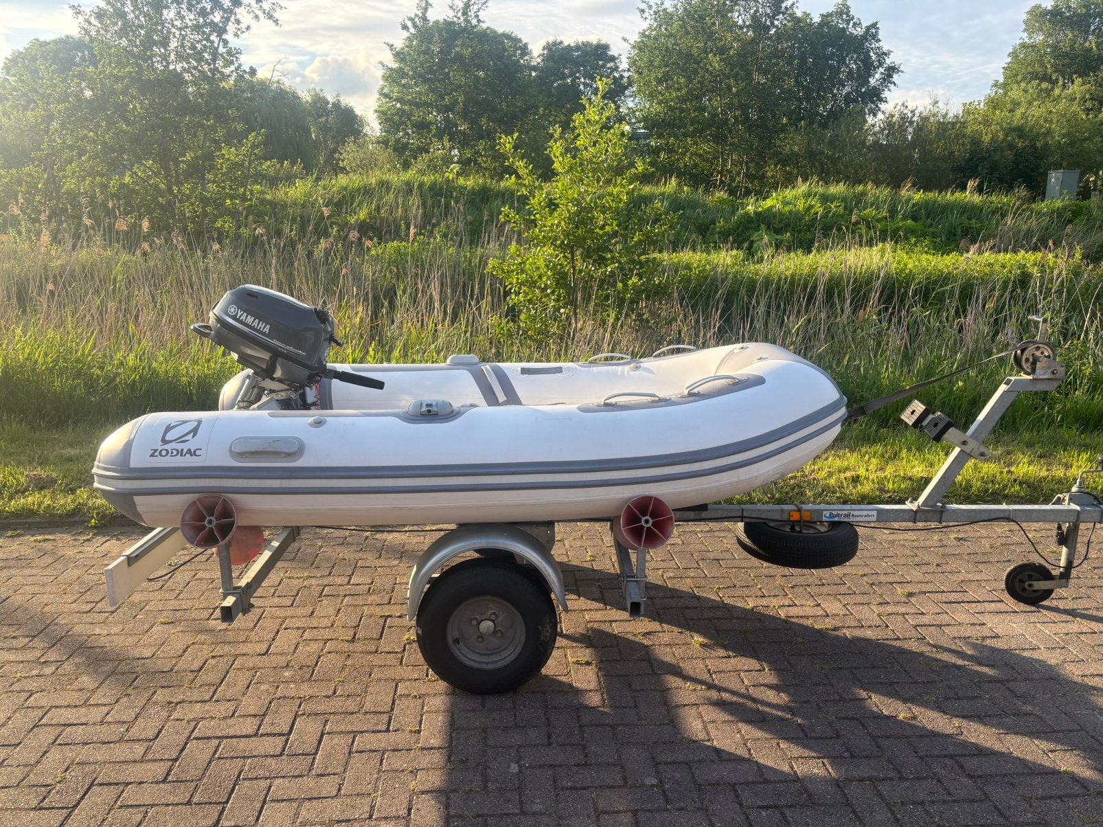yamaha 6pk 4takt en trailer 2022!, Ophalen, Aluminium, Yamaha, Zo goed als nieuw