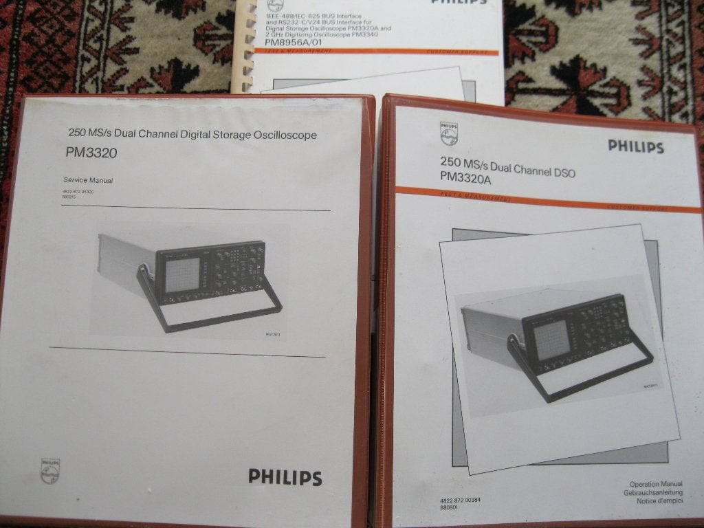 Philips PM3320A service en instruction manuals, Ophalen, Zo goed als nieuw
