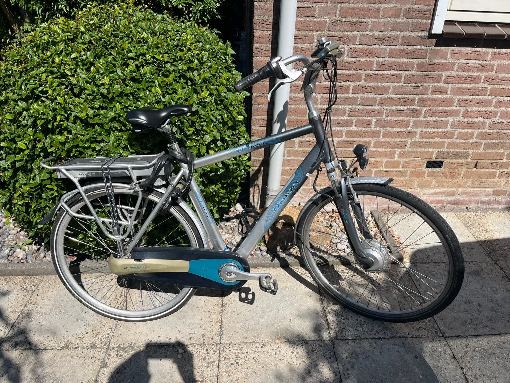 Union elektrische fiets, Fietsen en Brommers, Elektrische fietsen, Gebruikt, 55 tot 59 cm, 30 tot 50 km per accu, Ophalen