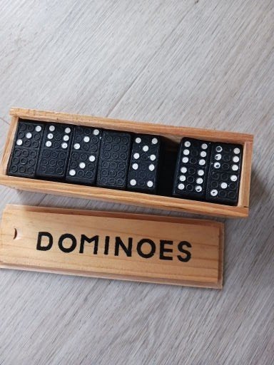 Dominostenen en Mikado stokjes - Spelletjes set rummikub, Een of twee spelers, Ophalen of Verzenden, Zo goed als nieuw, Reisspel