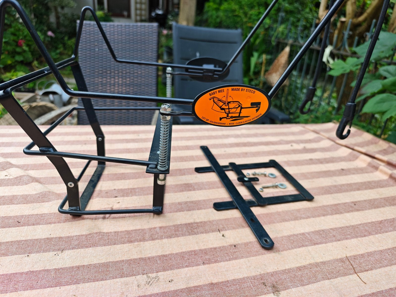 Steco Baby Mee Maxicosi houder + montageset bakfiets, Fietsen en Brommers, Fietsen | Bakfietsen, Ophalen, Gebruikt, 1 kind, Overige merken