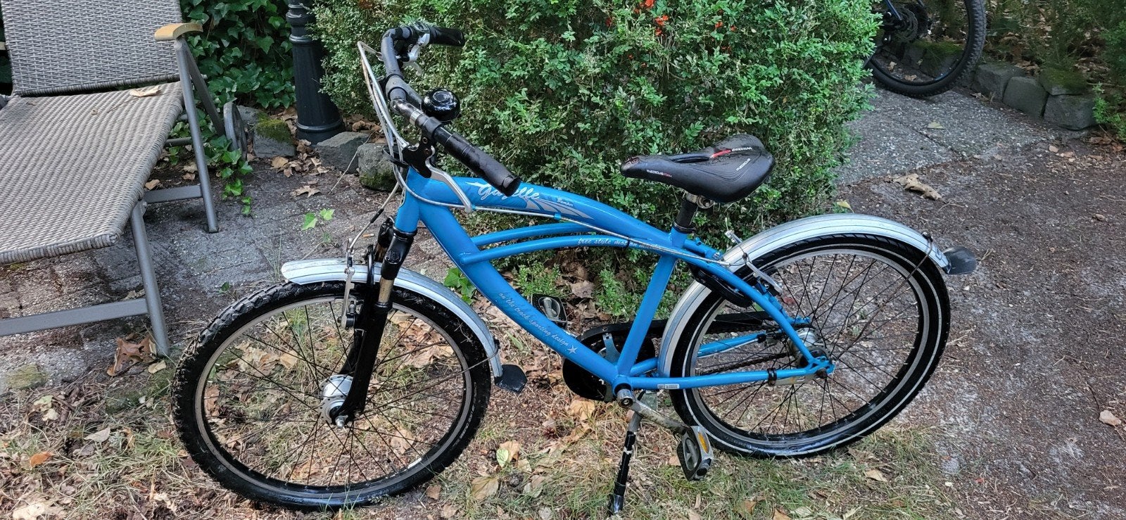 Gazelle fiets, blauw, 24 inch, met versnellingen, Ophalen, Gebruikt, Gazelle, Versnellingen