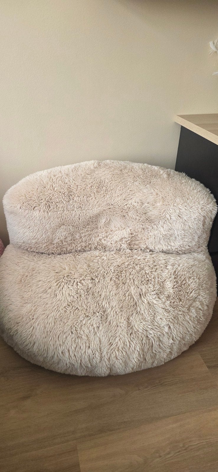 leuke fluffy zitzak, Ophalen, Beige