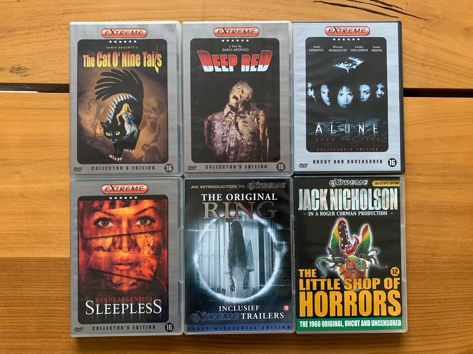 Zes DVD's uit de fameuse Extreme Horror Collectie, Engels, Vanaf 16 jaar, Nederlands, Ophalen of Verzenden