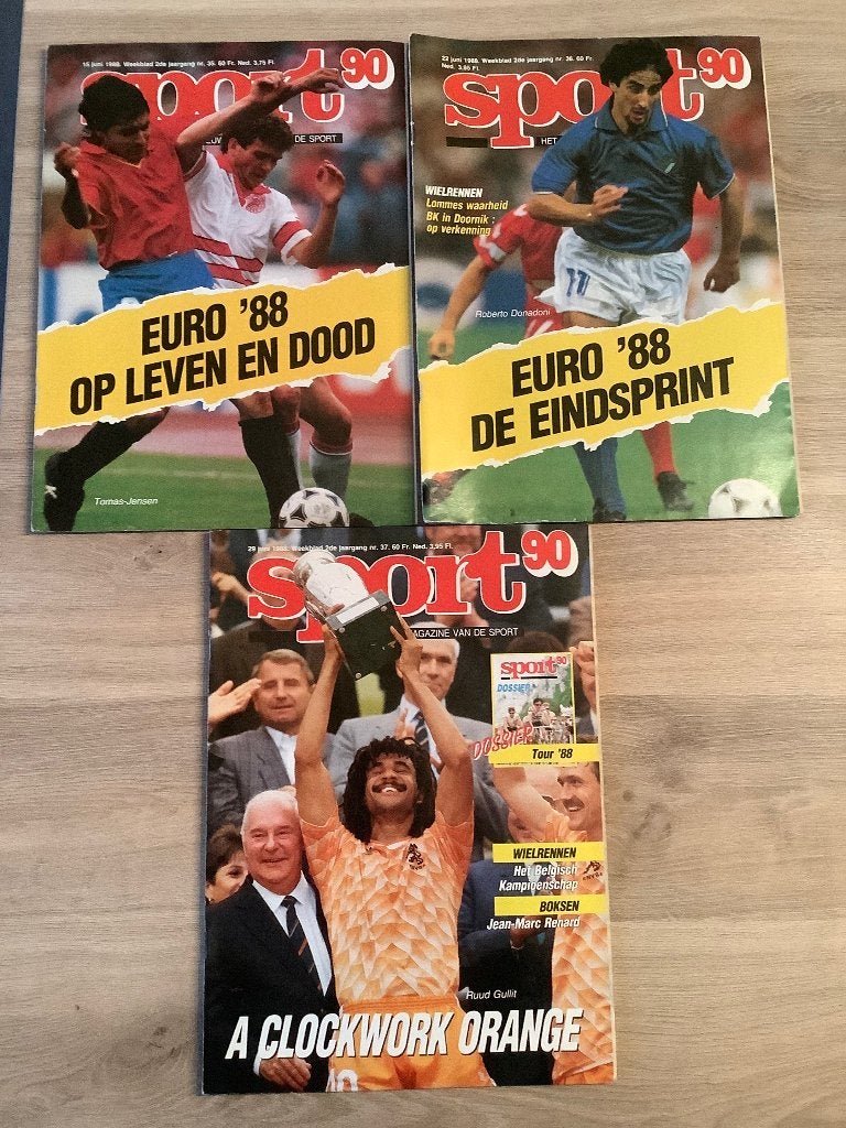 3x Sport 90 Magazines over EK1988, Boeken, Sport 90, Ophalen of Verzenden, Zo goed als nieuw, Balsport