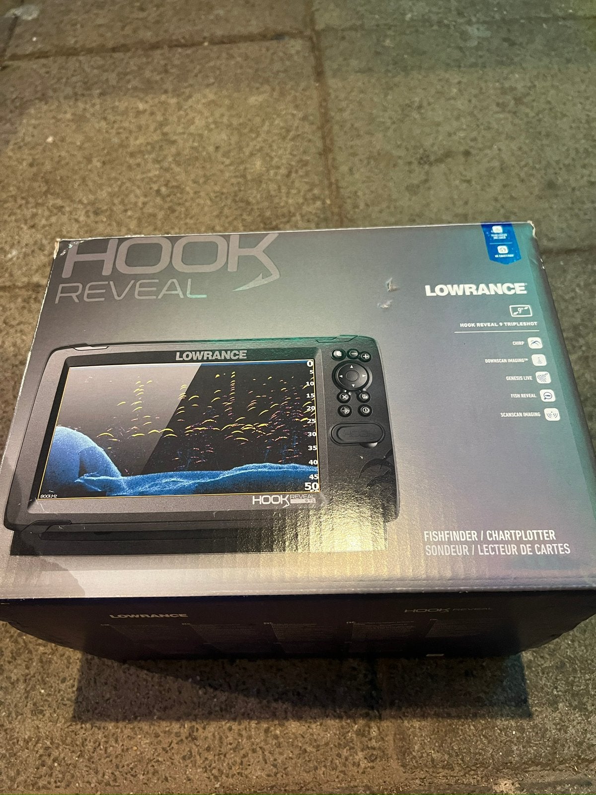 Lowrance Hook Reveal 9TS, Ophalen, Zo goed als nieuw, Kaartplotter of Fish Finder