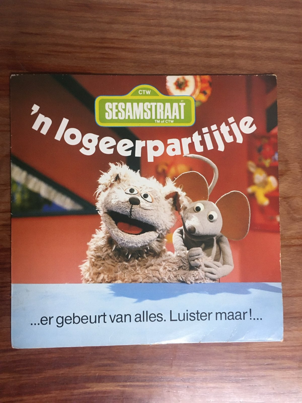 Sesamstraat 'n Logeerpartijtje LP Vinyl Retro, Verzenden, Gebruikt, 12 inch, LP