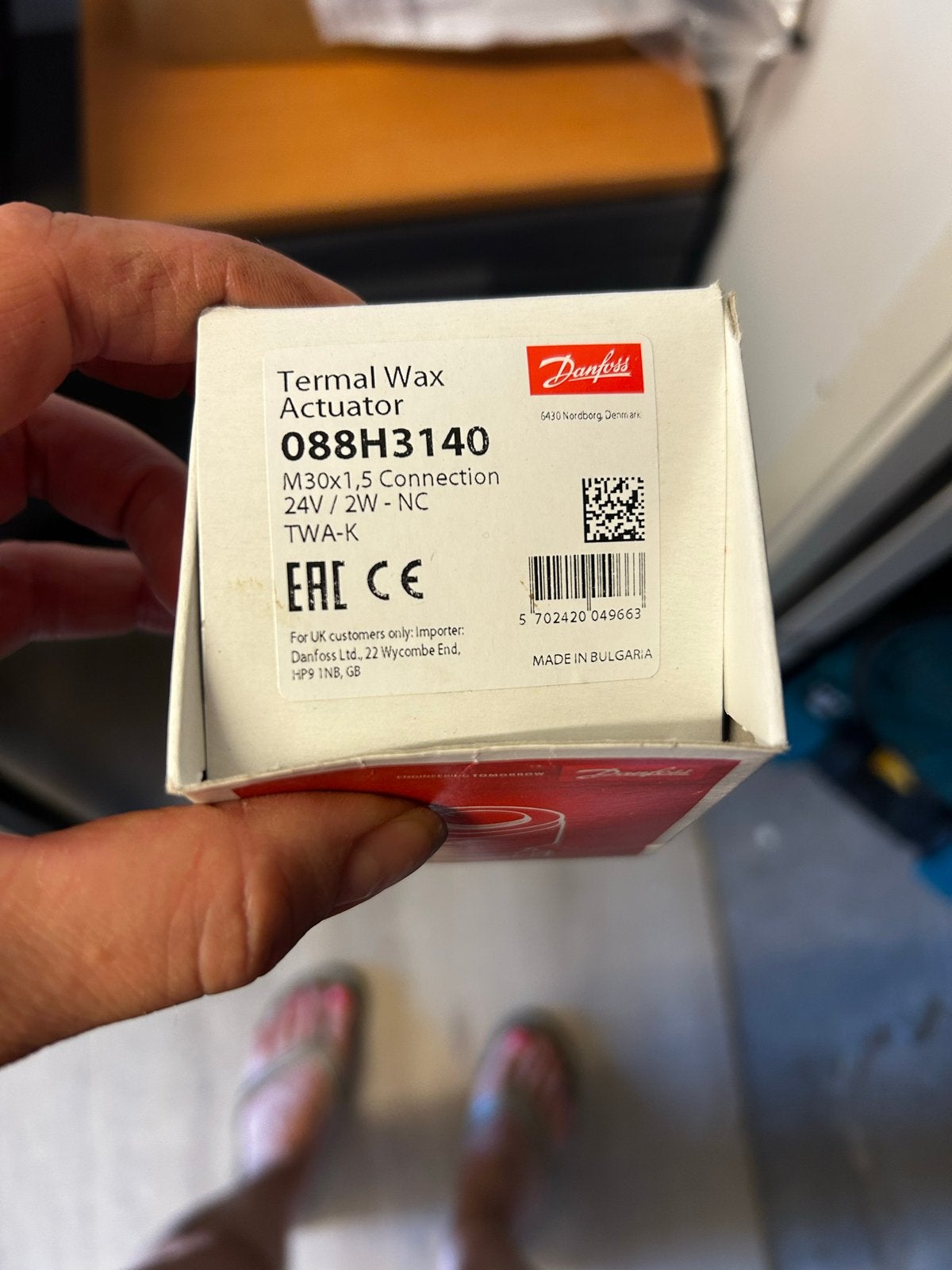 Danfoss Termische Was Actuator 088H3140 TWA-K Nieuw, Ophalen of Verzenden, Nieuw