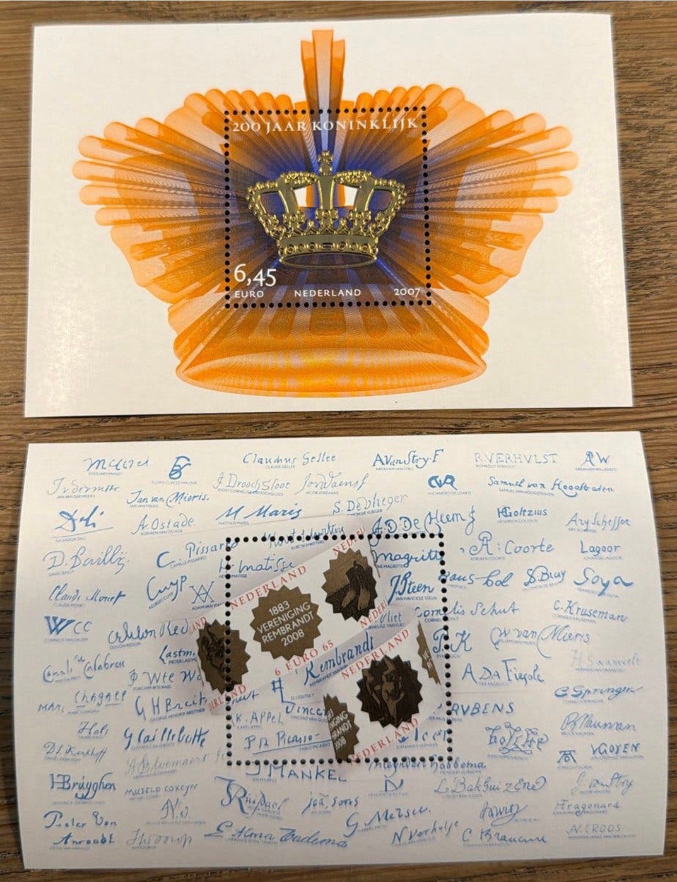 * postzegels pf.200 jaar Koninklijk NL /vereniging Rembrandt, Ophalen of Verzenden, Na 1940, Postfris