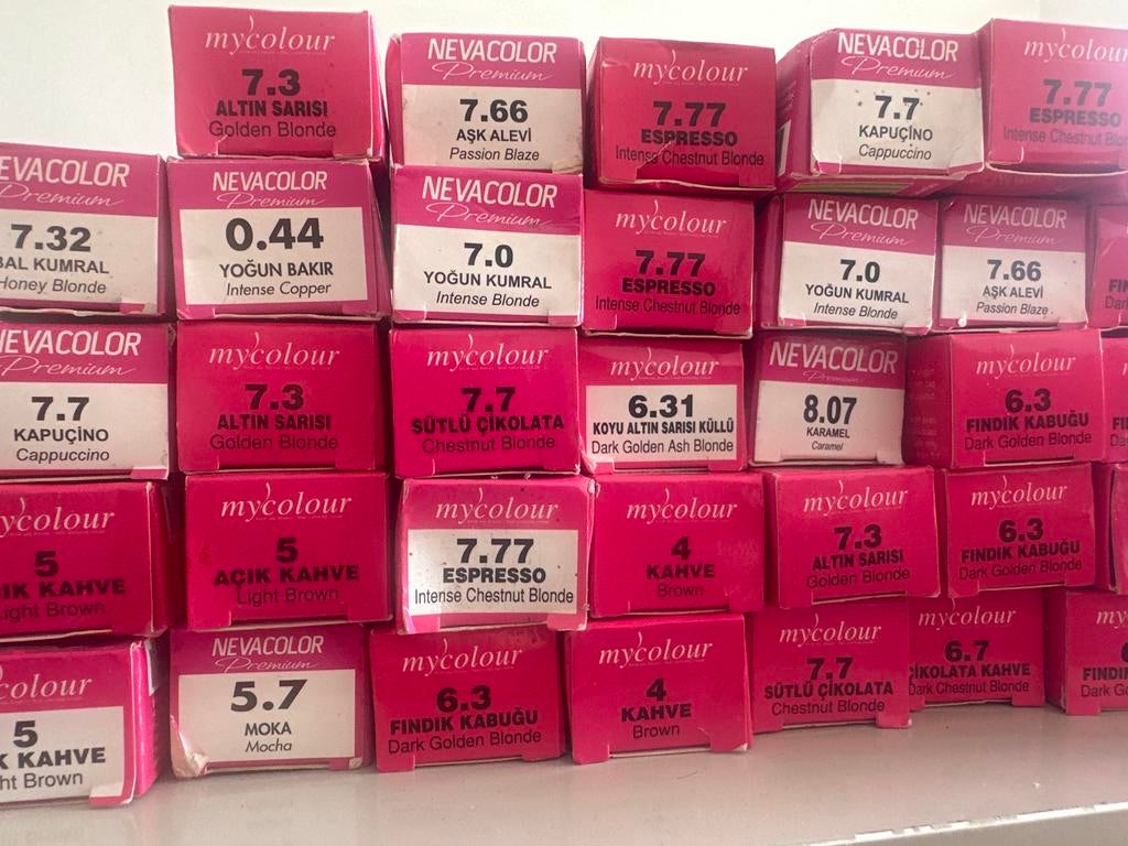 Diverse haarkleuringen van Mycolour en Nevacolor, Ophalen of Verzenden, Zo goed als nieuw, Overige typen