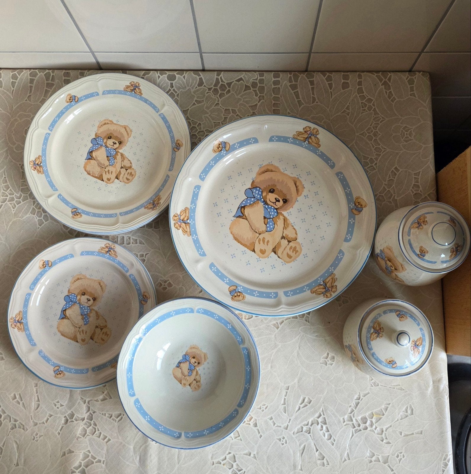 Teddy beer servies Yu Quan en Tienshan, Ophalen, Gebruikt, Overige merken, Keramiek