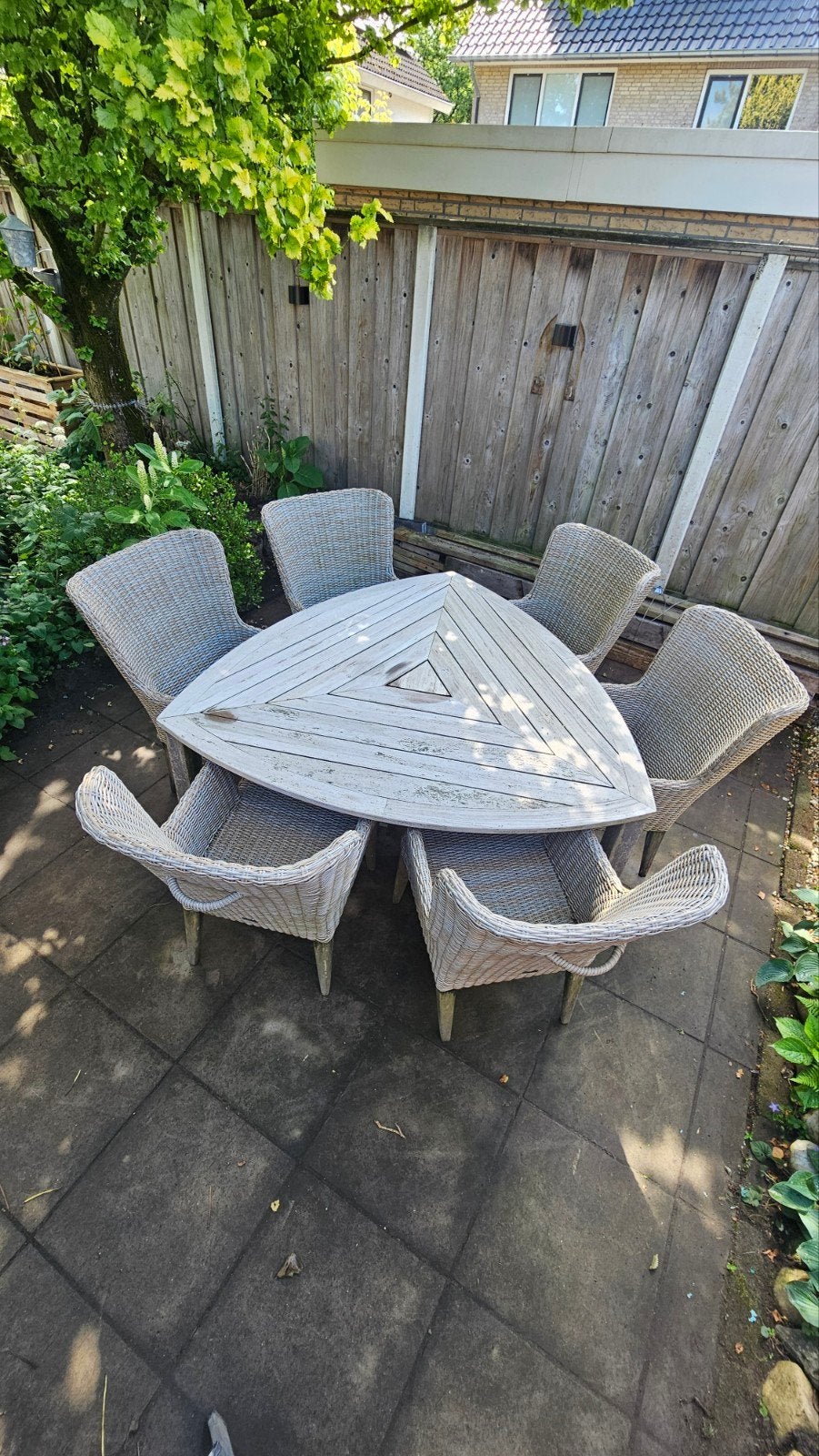 Mooie tuinset van Kees Smit merk intenso / 6 stoelen + tafel, Ophalen