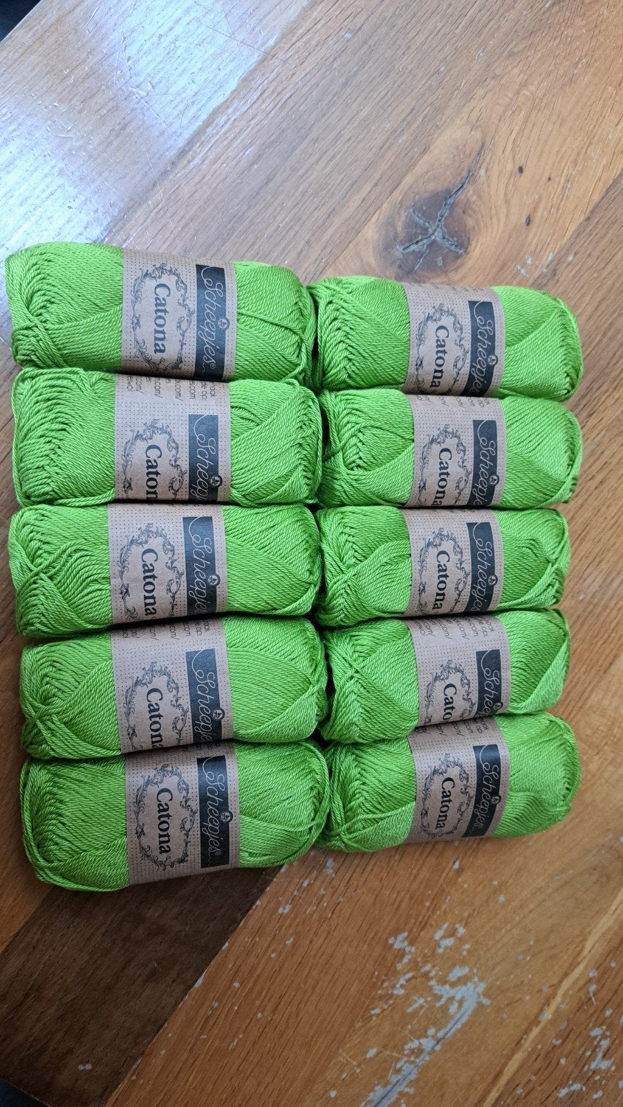 10 bollen Scheepjes Catona 205, 50g - Nieuw, Breien of Haken, Nieuw, Ophalen of Verzenden, Scheepjes