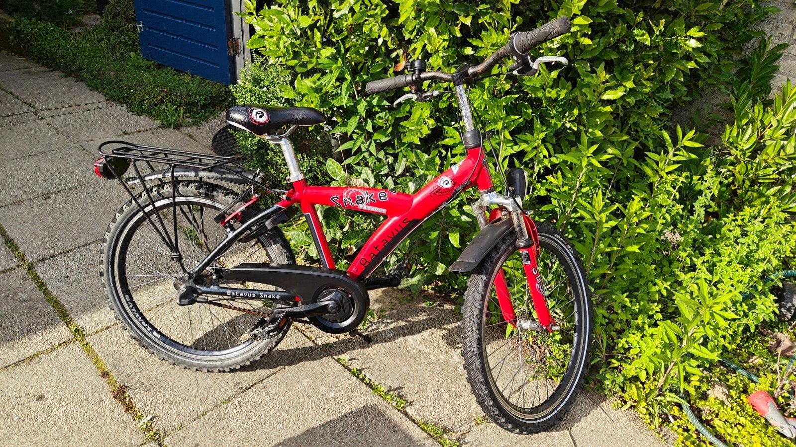 Mooie Batavus Snake Kinderfiets 22 inch - Rood, Ophalen, Terugtraprem, Gebruikt, Versnellingen