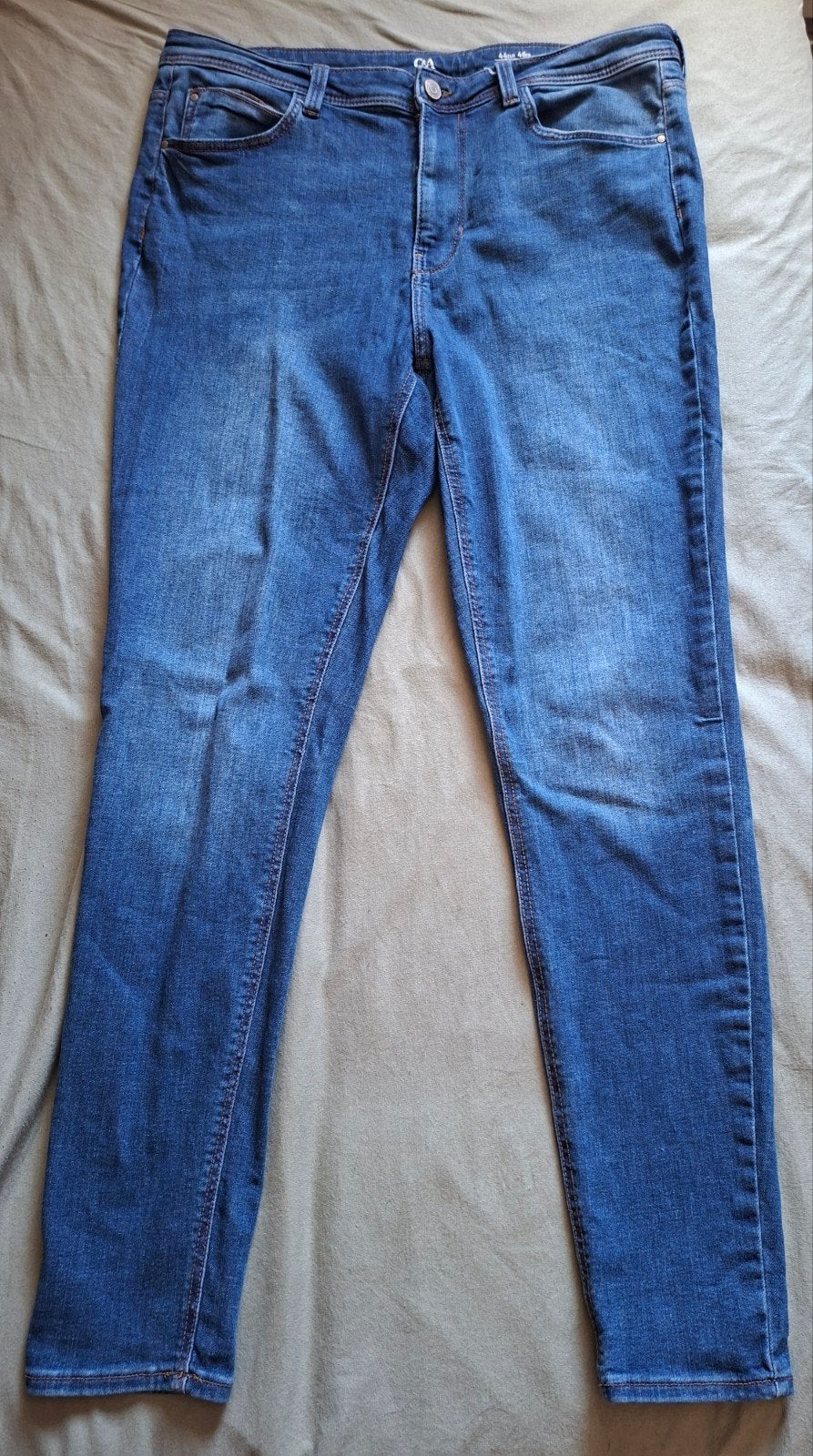 C&A Blauwe Skinny Jeans - Maat 44-46, Kleding | Dames, Spijkerbroeken en Jeans, Blauw, Overige jeansmaten, Ophalen of Verzenden