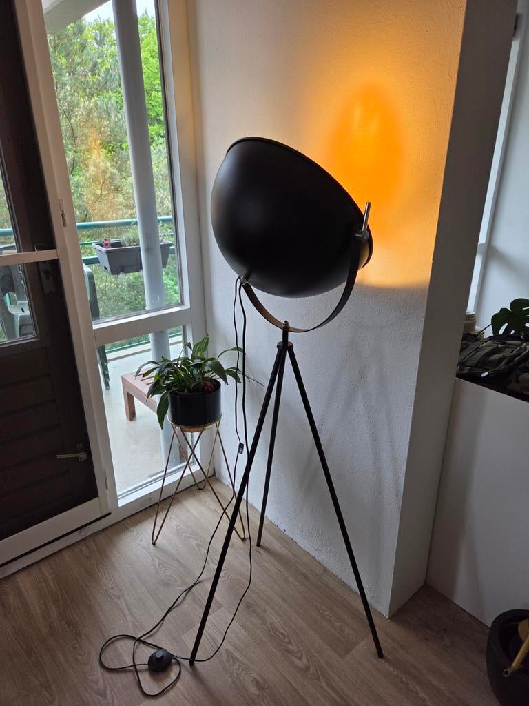 Staande lamp met kantelbare kap, Ophalen, Zo goed als nieuw, 100 tot 150 cm