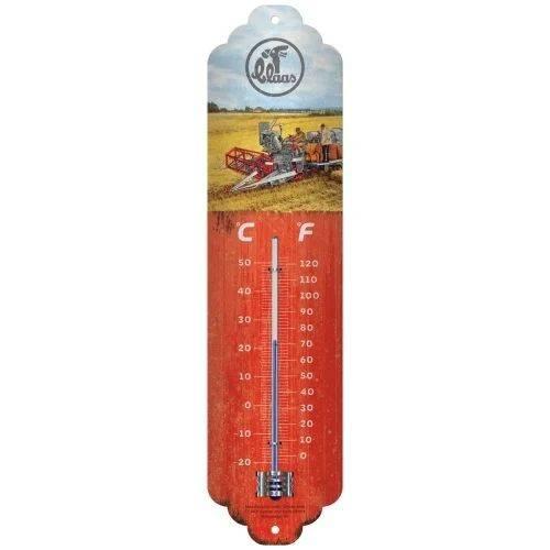 Claas Tractoren Harvest reclame thermometer van metaal deco, Ophalen of Verzenden, Nieuw, Auto's