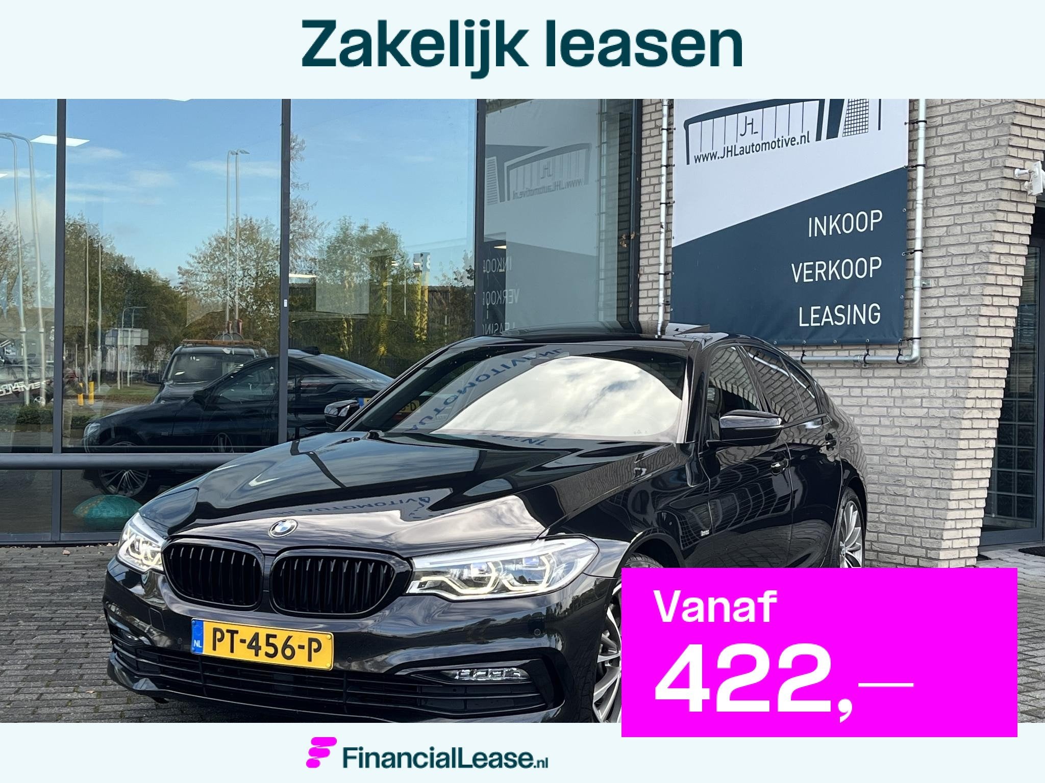 BMW 5-serie 520d High Executive*DAKJE*HUD*CRUISE*NAVI.PROF*L, Automaat, Achterwielaandrijving, Bedrijf, Diesel