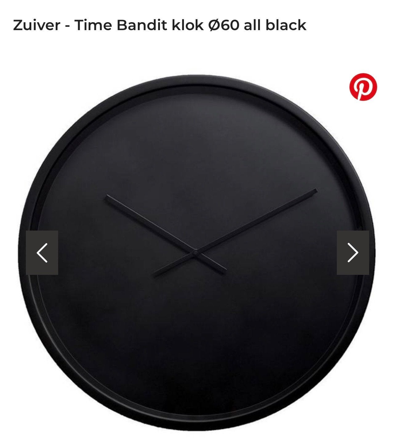 Klok zuiver bandit, Huis en Inrichting, Ophalen, Nieuw, Wandklok