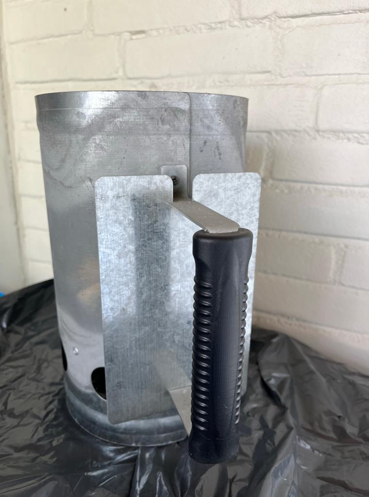 BBQ starter metalen barbecue accessoire, Ophalen of Verzenden, Gebruikt