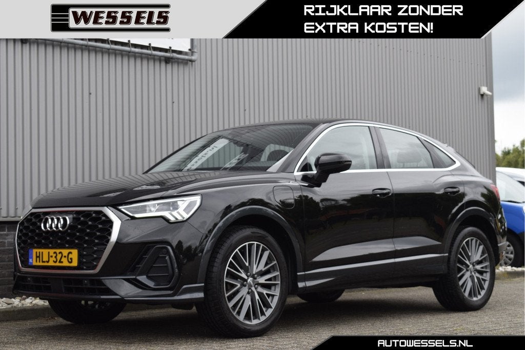 Audi Q3 Sportback 45 TFSI e Advanced Edition Adaptive cruise, Auto's, Audi, 116 pk, Zwart, Hybride Elektrisch/Benzine, SUV of Terreinwagen