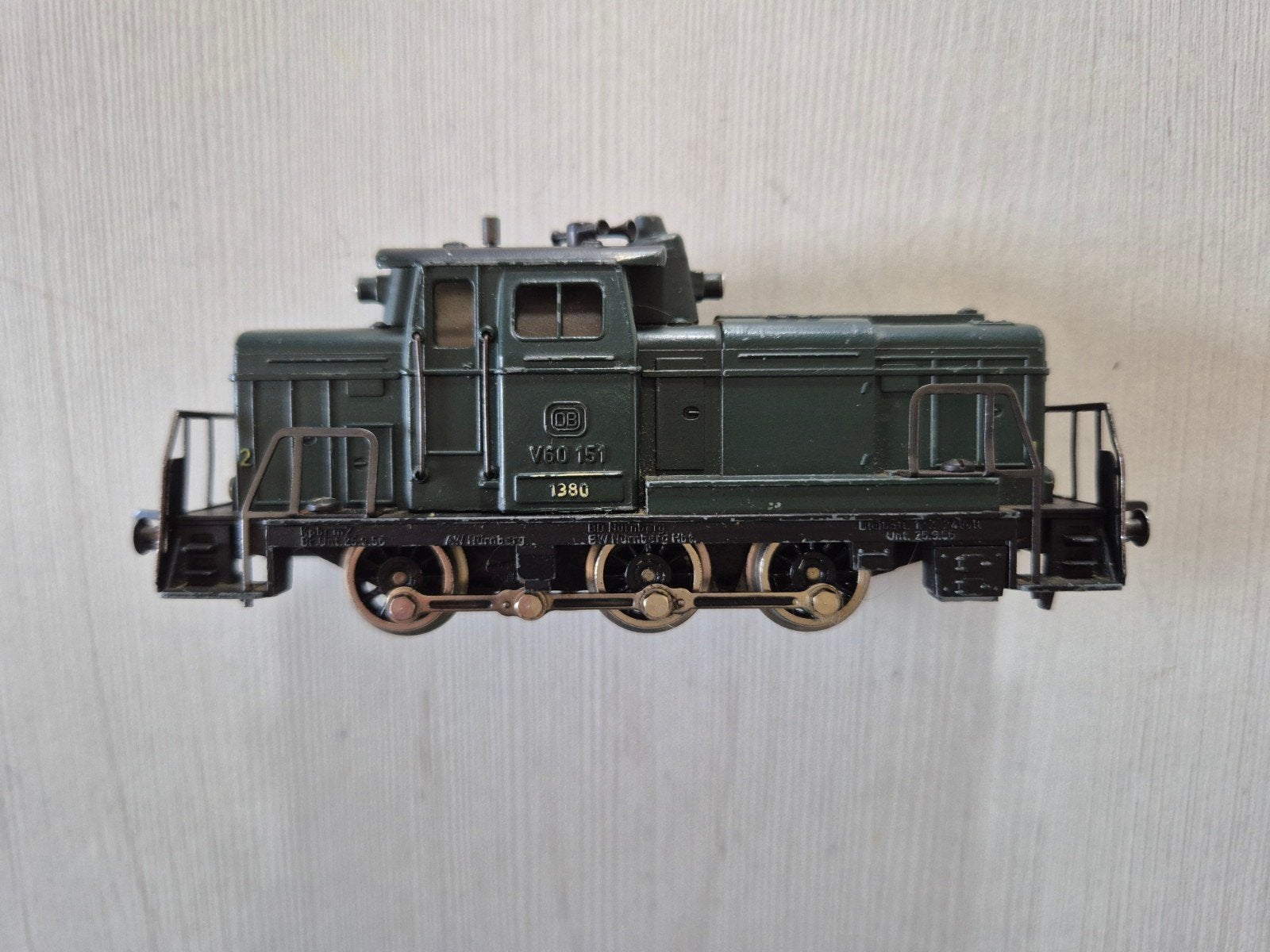 Fleischmann H0 DB dieselloc 1380, Gebruikt, Fleischmann, Ophalen of Verzenden, Gelijkstroom