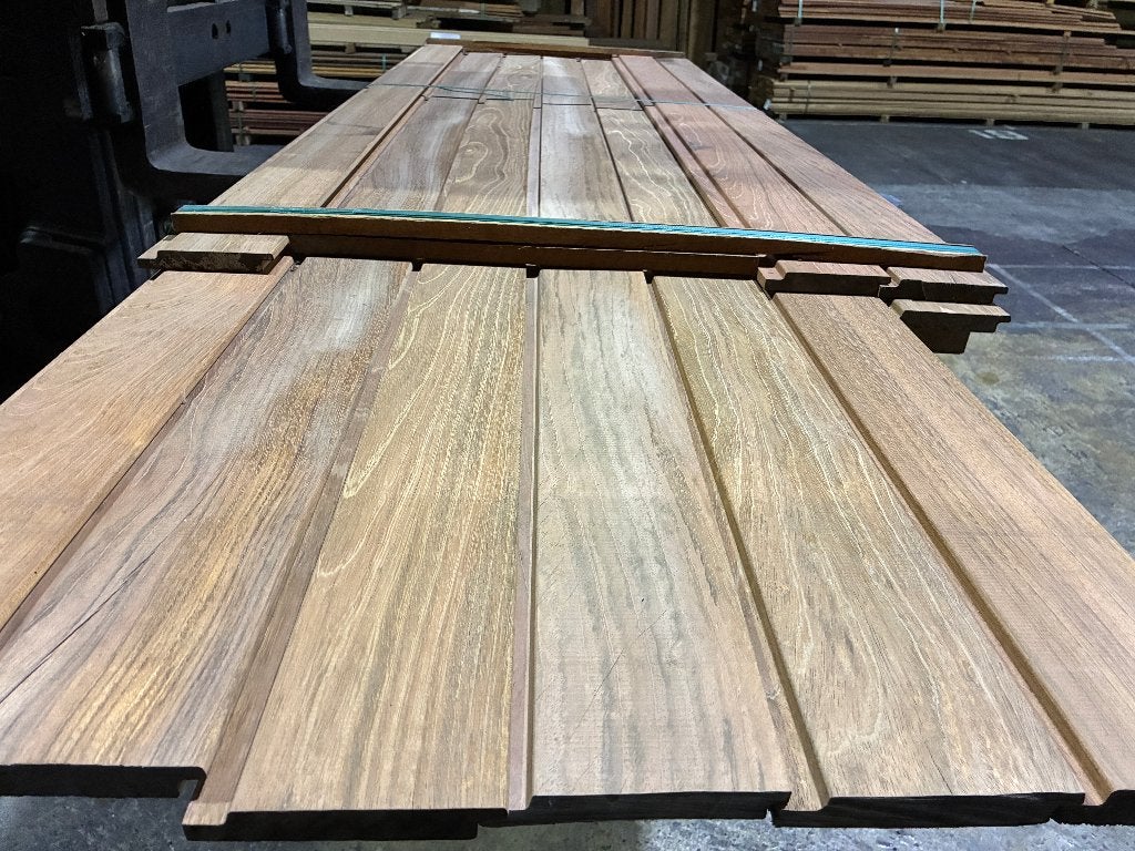 Planken-rabatdelen-schutting-Hardhout/Jatoba 25x127mm, Ophalen, Planken, Nieuw, Hardhout