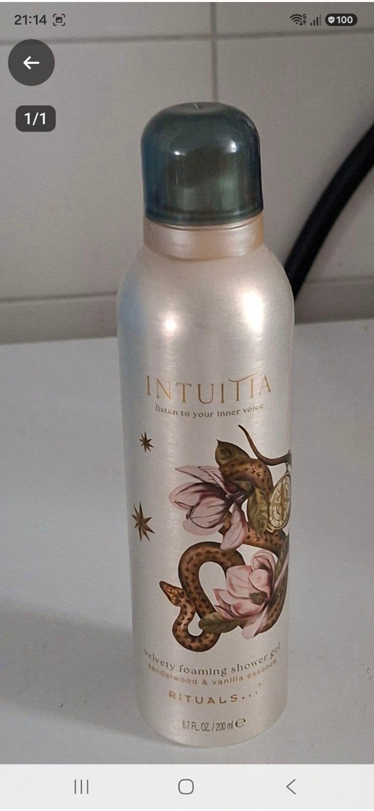 Rituals Intuitia Velvety Foaming Shower Gel, Ophalen of Verzenden