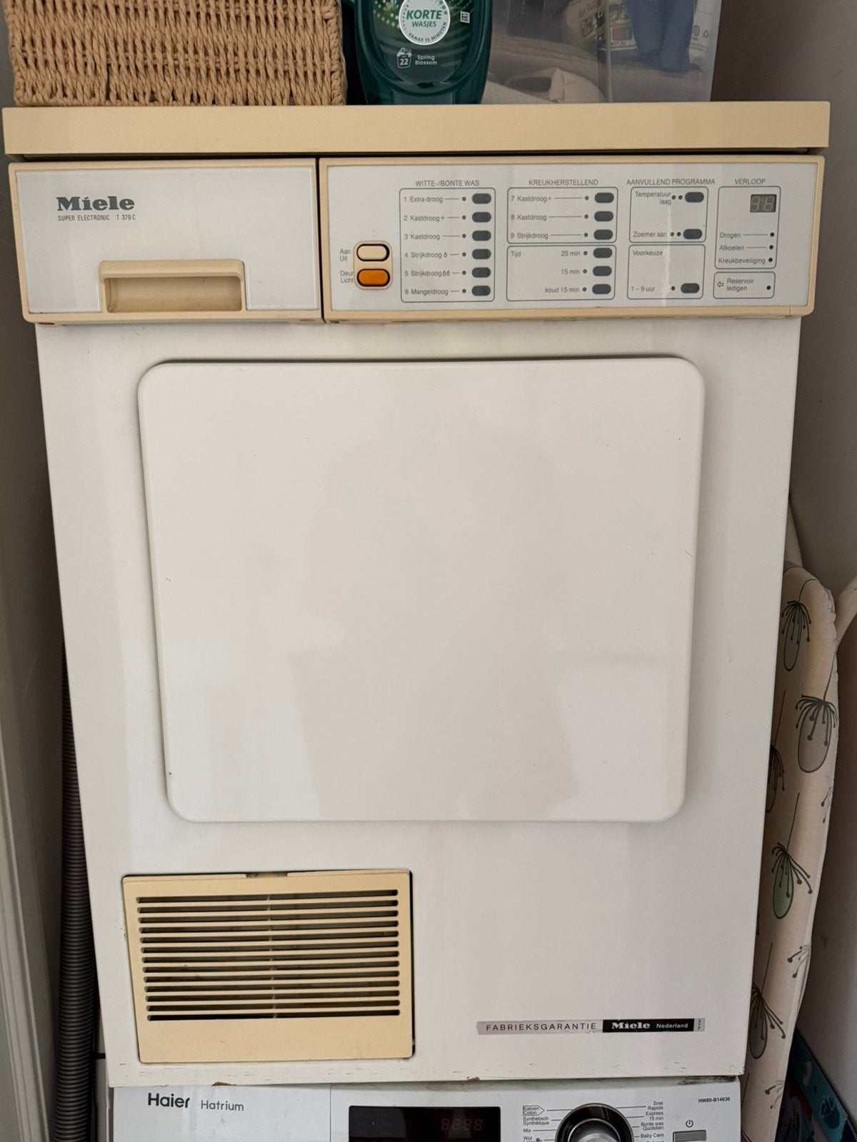 Miele droger, Ophalen, Gebruikt, Overige typen, 85 tot 90 cm
