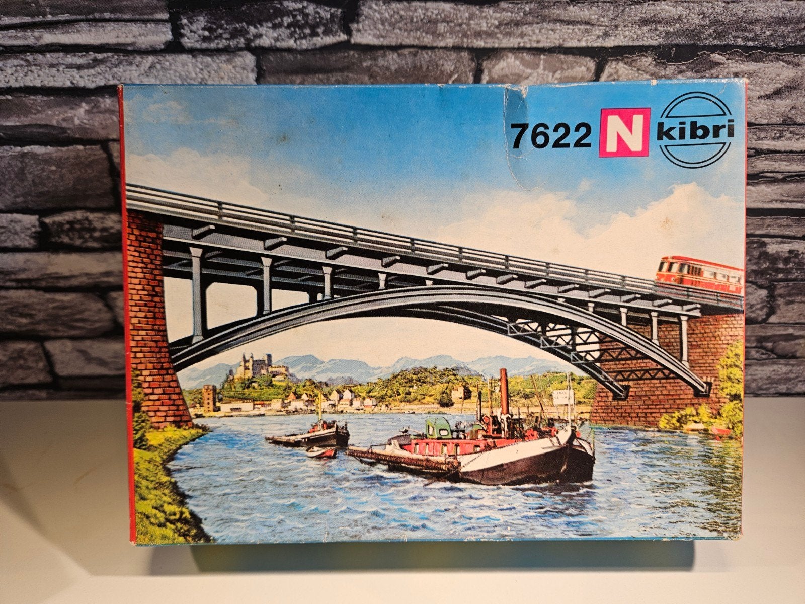 Kibri boogbrug brug N spoor trein 1:160, Hobby en Vrije tijd, Modeltreinen | N-Spoor, Overige merken, Gelijkstroom of Wisselstroom