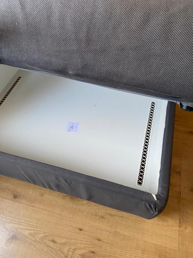 Ikea Hocker, Huis en Inrichting, Banken | Voetenbanken en Poefen, Ophalen, Zo goed als nieuw, Vierkant, Stof