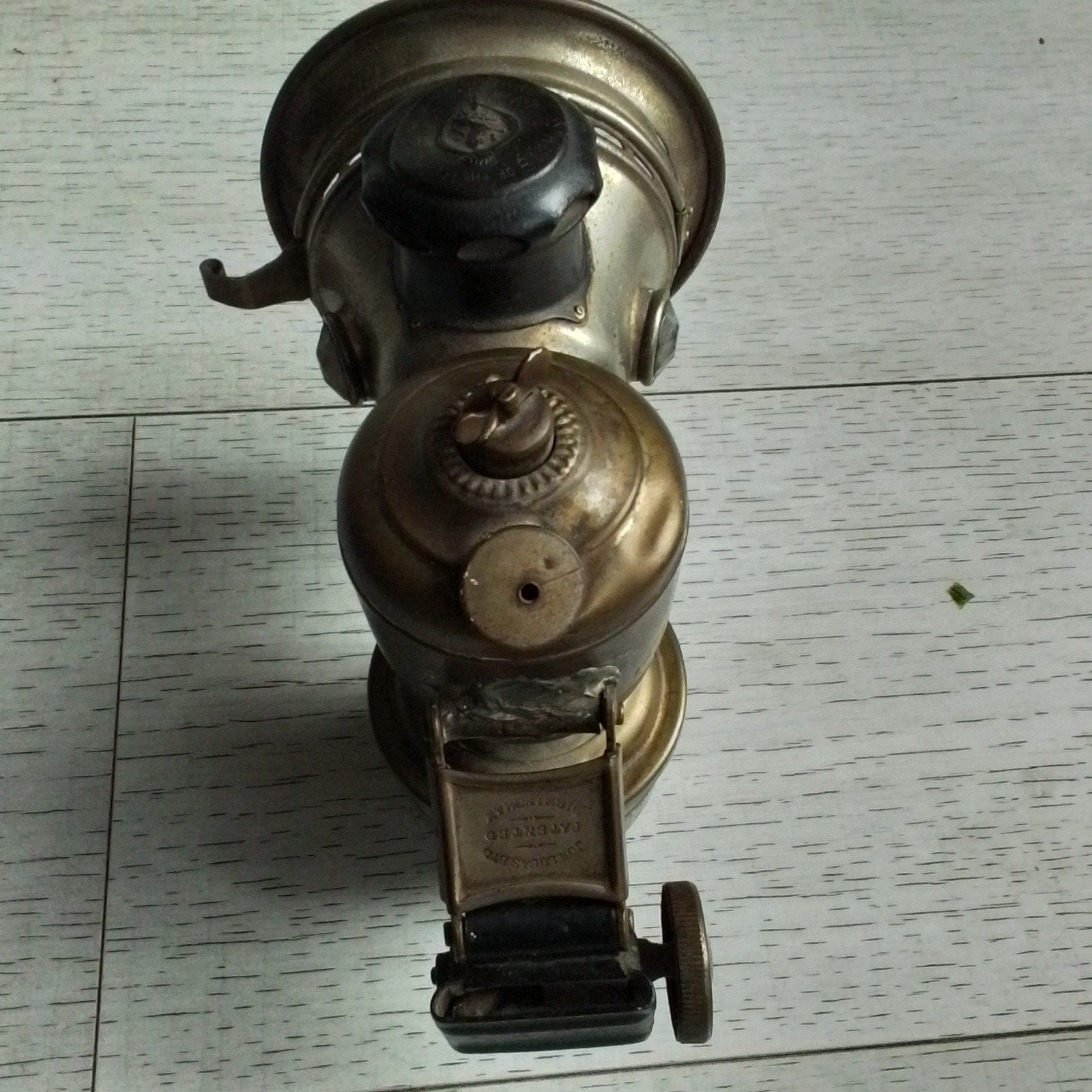 antie carbid fietslamp, Ophalen of Verzenden