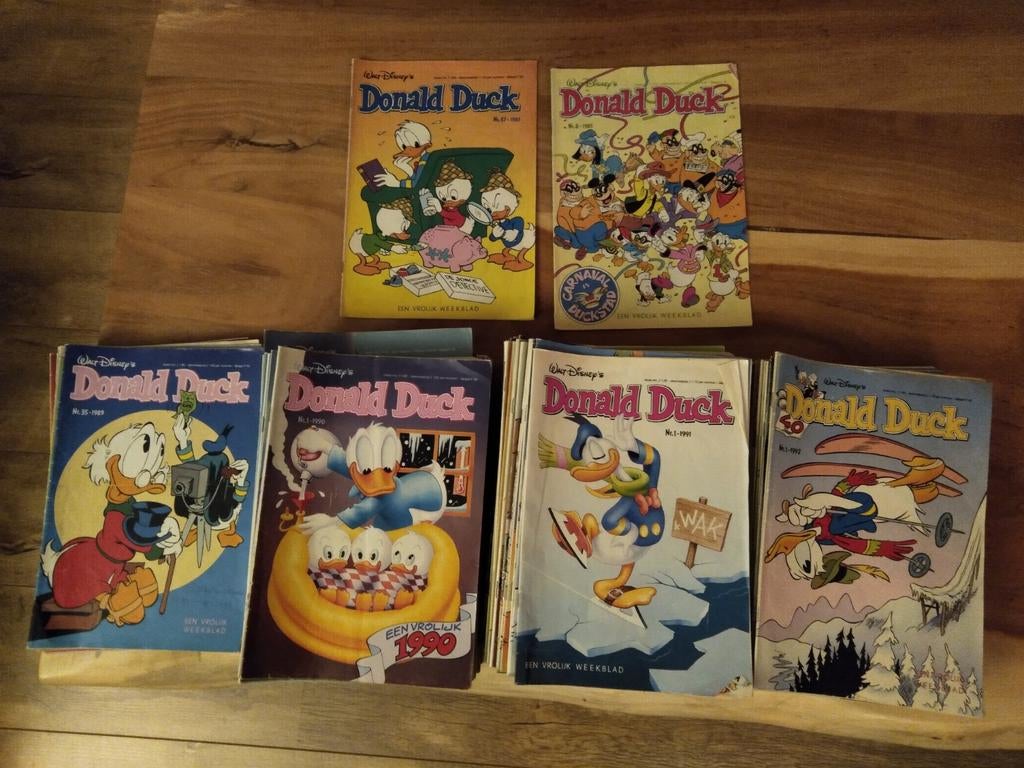 Donald Duck jaargang 1989 t/m 1992, Meerdere stripboeken, Ophalen of Verzenden, Gelezen