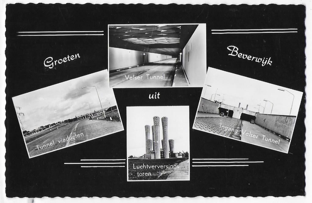 Beverwijk Oude Ongelopen Ansichtkaart (B135 ), Ophalen of Verzenden, 1960 tot 1980, Ongelopen, Noord-Holland