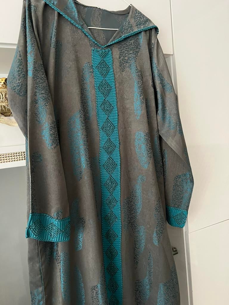 marokkaanse jellaba caftan abaya gala kimono takschita dubai, Ophalen of Verzenden, Zo goed als nieuw, Maat 46/48 (XL) of groter