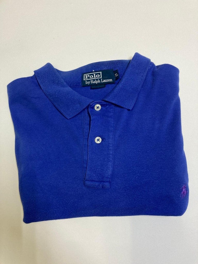 Y2K 2000S Ralph Lauren Polo – XL - Blue – Purple Pony, Kleding | Heren, Blauw, Ralph Lauren, Maat 56/58 (XL), Ophalen of Verzenden
