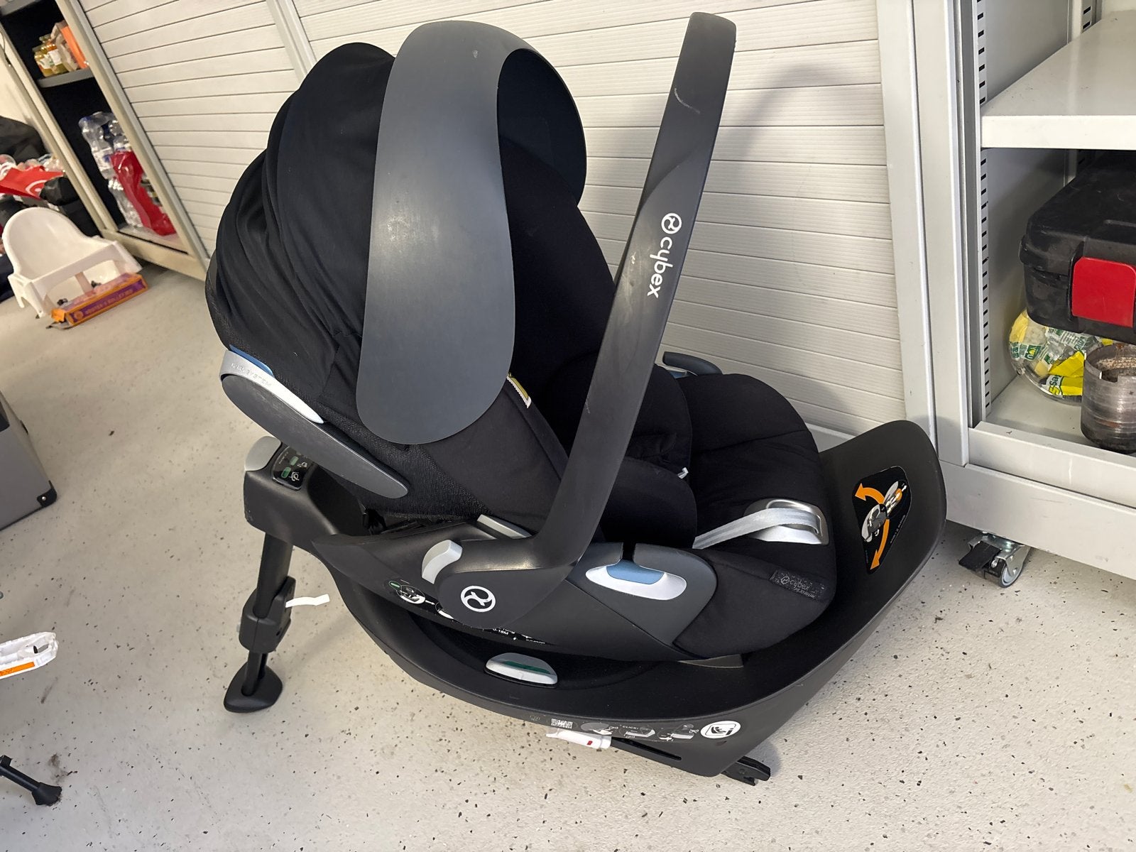 Cybex Aton M i-Size autostoel met Base M isofix, Gebruikt, Zijbescherming, Isofix, 0 t/m 13 kg