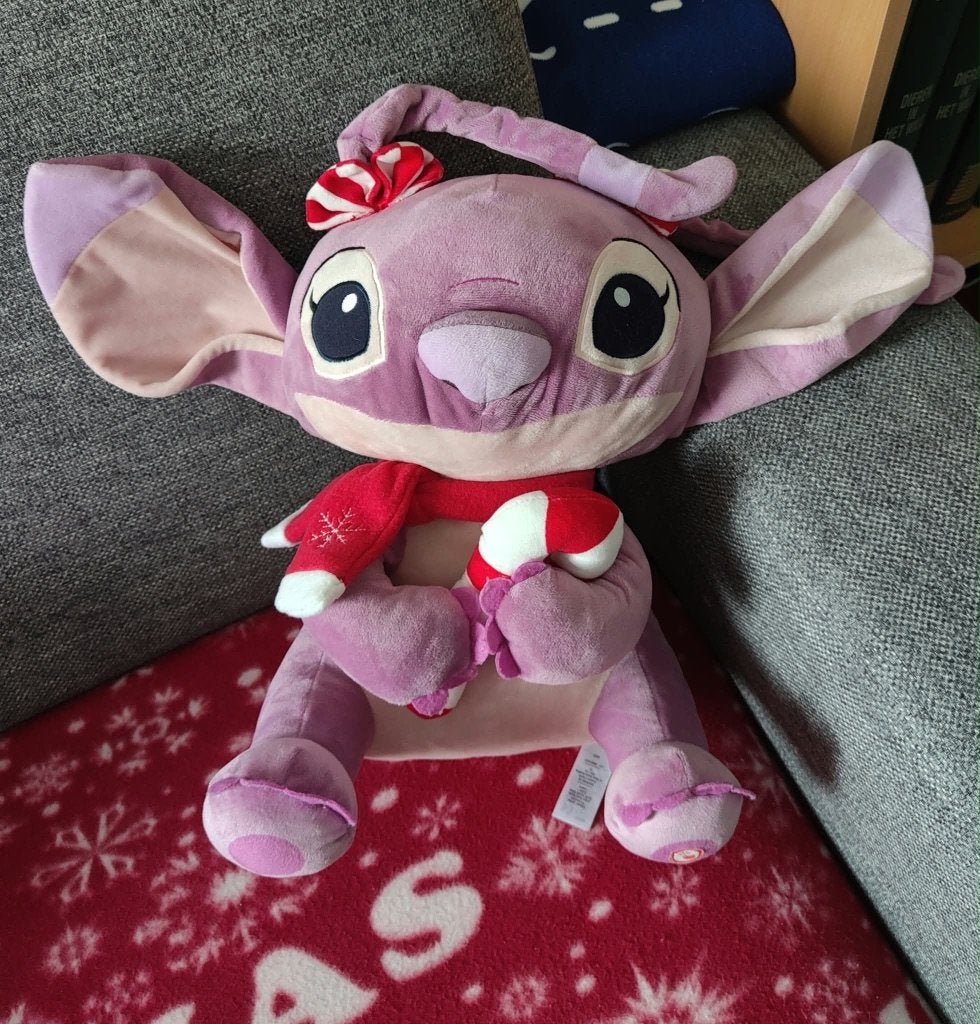 Angel kerst knuffel met licht, Verzamelen, Ophalen, Overige figuren, Zo goed als nieuw, Knuffel