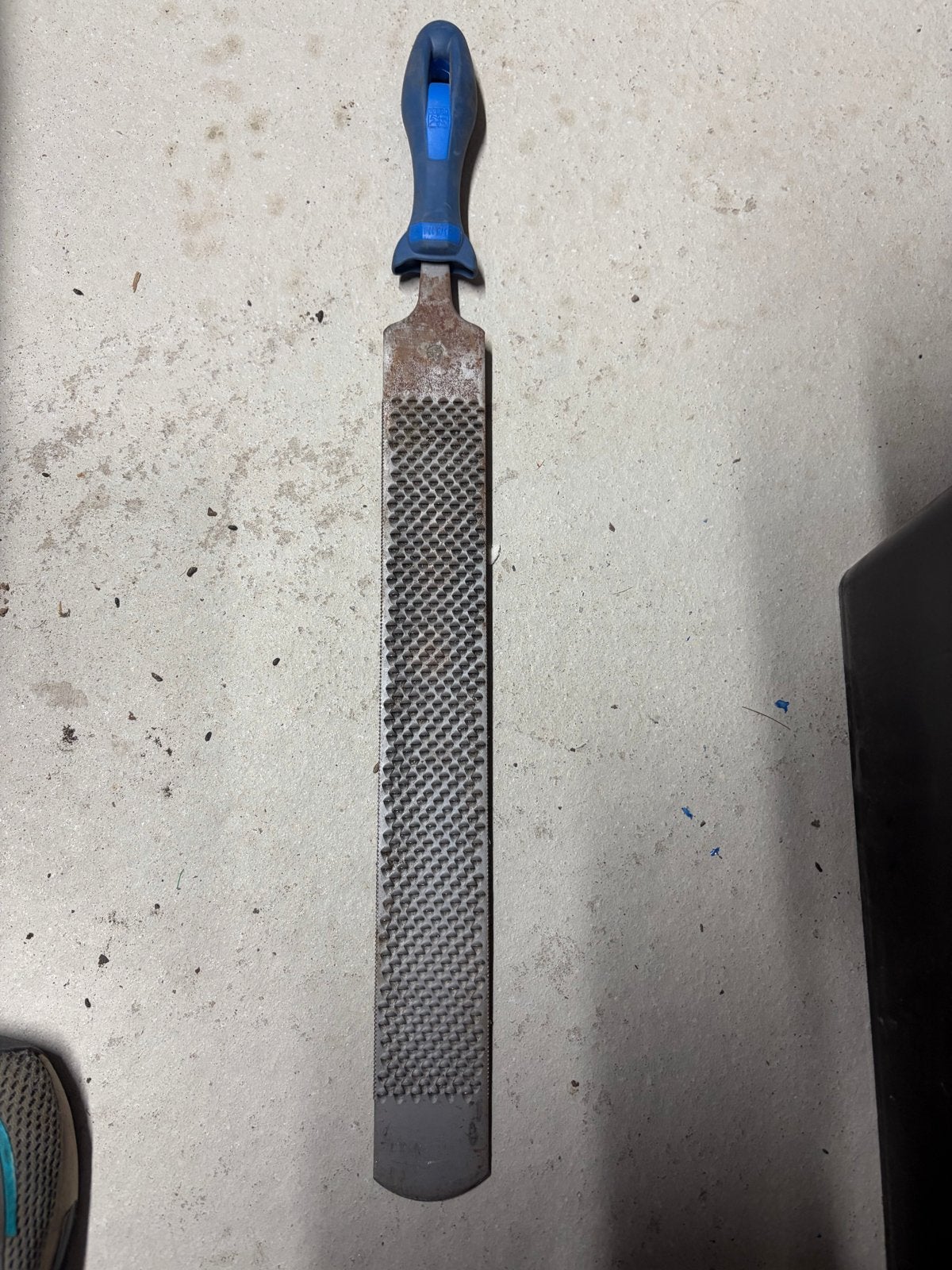 Gebruikte vijl met blauw handvat, Ophalen of Verzenden, Zo goed als nieuw, Vijl/Rasp, Overige merken