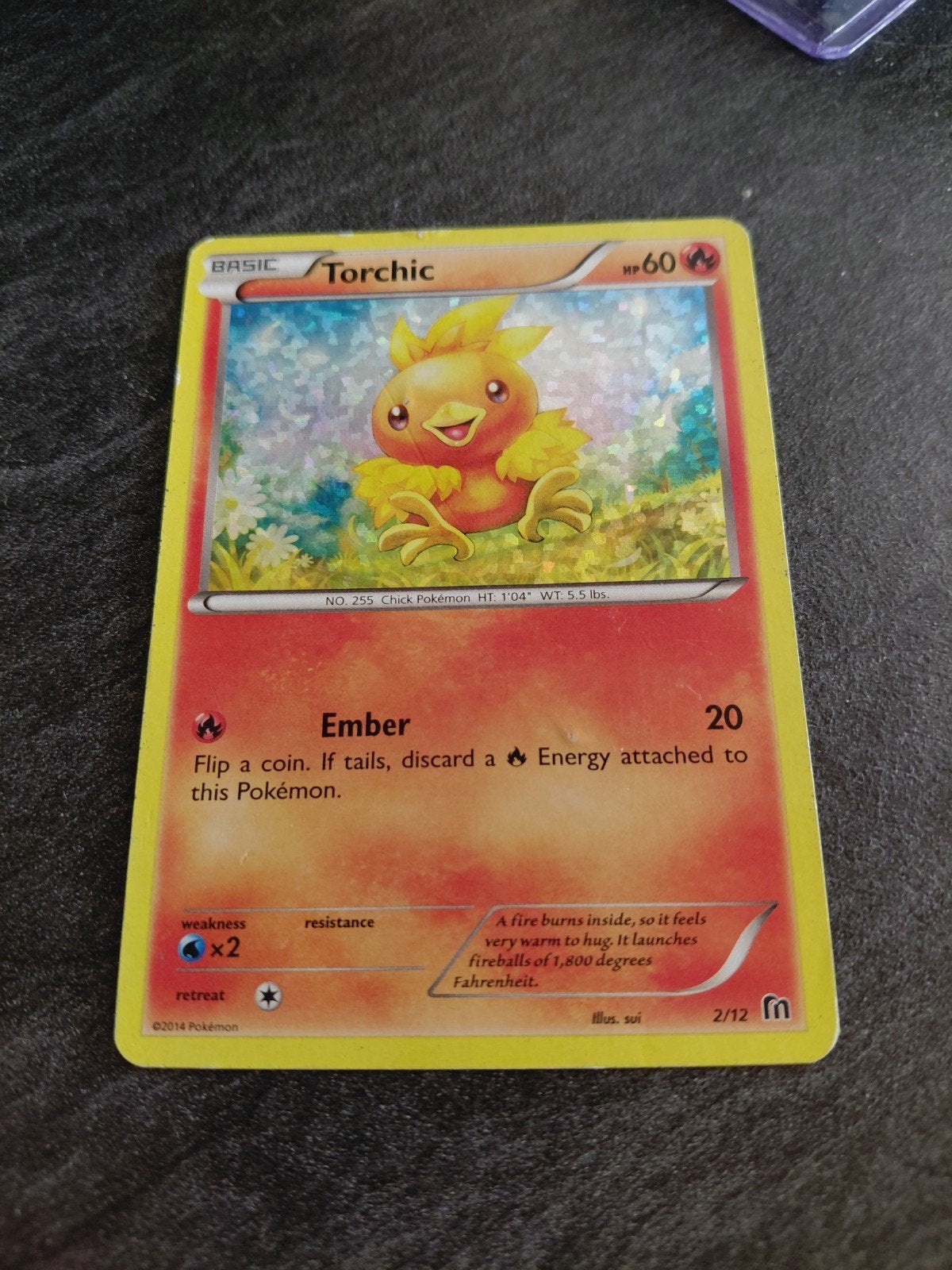 Torchic holo McDonalds set 2014 - kaart 2/12, Ophalen of Verzenden, Zo goed als nieuw, Losse kaart, Foil