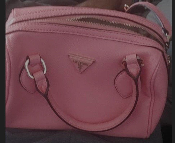 Gloednieuwe GUESS Noelle Box Satchel Handtas - Roze, Ophalen of Verzenden, Nieuw, Roze, Handtas