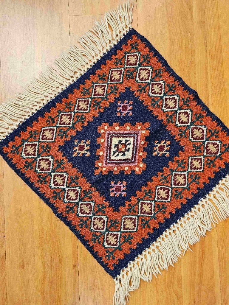 Kelim kleed  50/50 cm, Gebruikt, 50 tot 100 cm, Etten-Leur, Vierkant