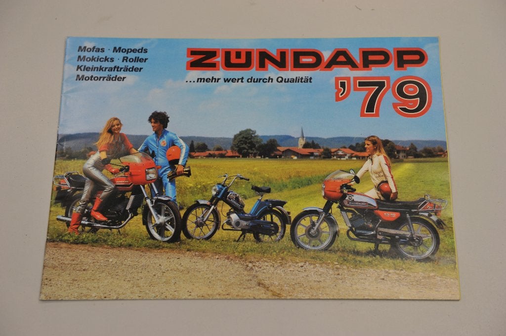 Zundapp folder 1979, Fietsen en Brommers, Handleidingen en Instructieboekjes, Gebruikt, Verzenden