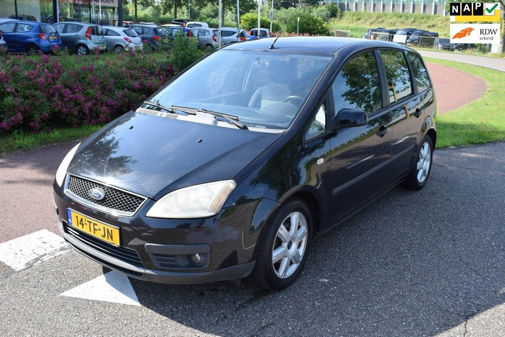 Ford Focus C-Max 1.8-16V Futura airco, Auto's, Ford, Voorwielaandrijving, Gebruikt, Zwart, 4 cilinders