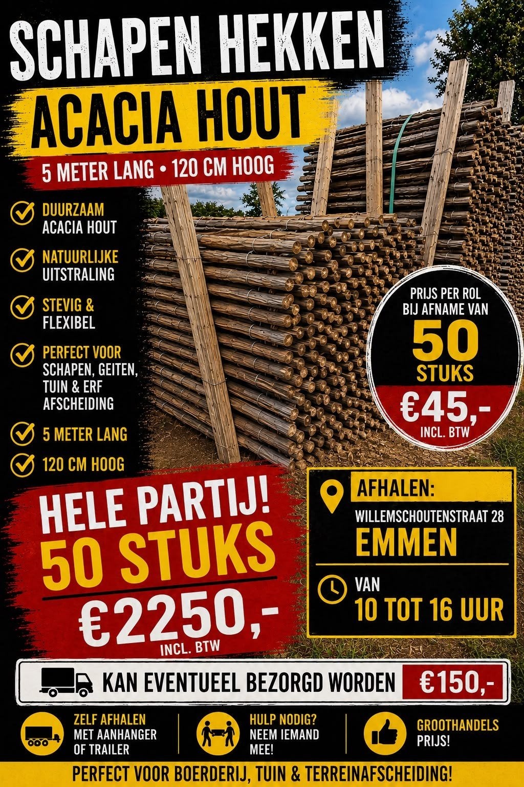 rolhek 5 meter, Ophalen, Artiest of Componist